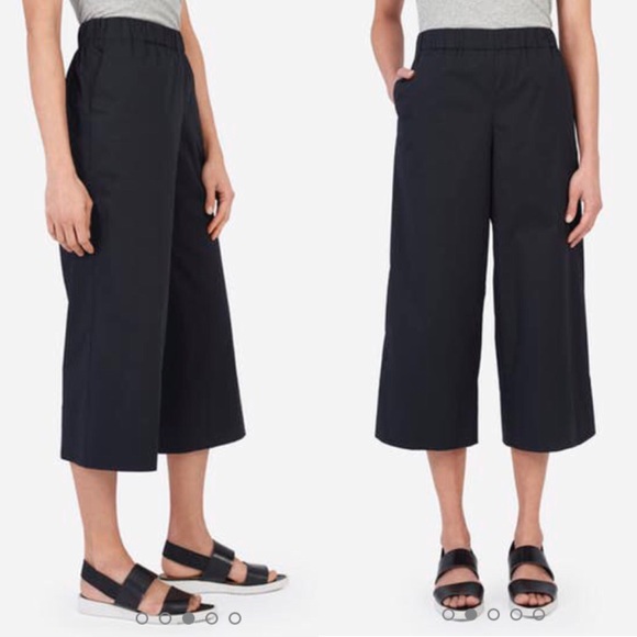 Everlane Pants - Everlane cotton poplin culottes